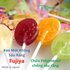 Kẹo Mút Trái Cây Không Sâu Răng Fujiya Nhật Bản