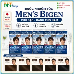 Nhuộm Tóc Nam Bigen Nhật Bản – Phủ Bạc Nhanh 10 Phút, Ít Mùi, Dưỡng Tóc Với  6 Loại Thảo Mộc