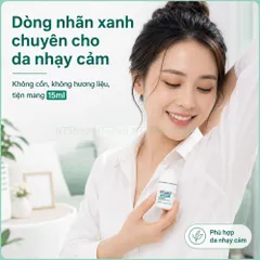 Etiaxil lăn khử mùi 15ml - kiểm soát mồ hôi không cồn không hương liệu phù hợp da nhạy cảm