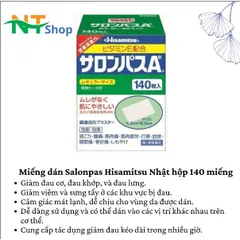 Salonpas Hisamitsu Nhật Bản An Toàn và Hiệu Quả.