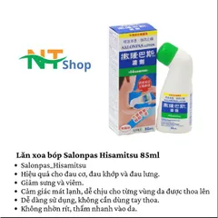Salonpas Hisamitsu Nhật Bản An Toàn và Hiệu Quả.
