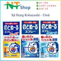Xịt Họng Kobayashi 15ml Nhật Bản – Chai Xịt Nhỏ Gọn Hỗ Trợ Giảm Khó Chịu, Phù Hợp Dùng Khi Đi Làm, Du Lịch