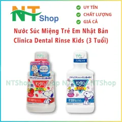 Nước Súc Miệng Trẻ Em Clinica Dental Rinse Kids 250ml Nhật Bản Không Cồn An Toàn Cho Bé Và Gia Đình