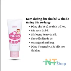 Wakodo Baby Cream 60g - Kem Dưỡng Ẩm Cho Trẻ Sơ Sinh & Em Bé - Hàng Chuẩn Nhật