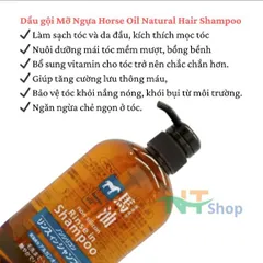 Sữa Tắm Dầu Gội Mỡ Ngựa Horse Oli Nhật Bản Bộ Đôi Dưỡng Ẩm Toàn Diện Cho Da Và Tóc Hư Tổn
