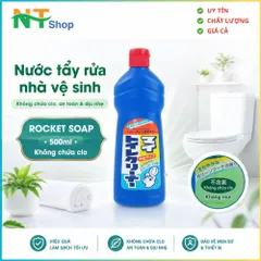 Nước tẩy rửa nhà vệ sinh, Toilet 500ml Rocket Soap Nhât Bản Làm Sạch Vết Bẩn Cứng Đầu Sàn Và Bôn Cầu