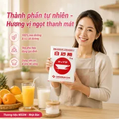 Đường trắng Nissin 1kg - vị ngọt thanh mát, ngọt dịu nhẹ - 100% mía đường & củ cải đường - Nhật Bản