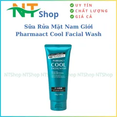Sữa Rửa Mặt Cho Nam Pharmaact Nhật Bản 130g – Mát Lạnh Bạc Hà, Sạch Nhờn, Ngừa Mụn
