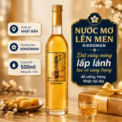 Nước mơ vảy vàng Kikkoman 500ml - dát vàng mỏng lấp lánh - nồng độ 13% dễ uống - quà biếu sang trọng cho tiệc