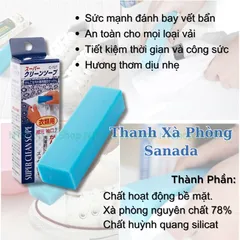 Thanh Xà Phòng Sanada Nhật Bản 100gr - Loại Trừ Các Vết Bẩn Cứng Đầu {NT SHop}