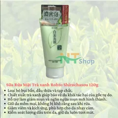 Sữa Rửa Mặt Trà Xanh Rohto Shirochasou 120g