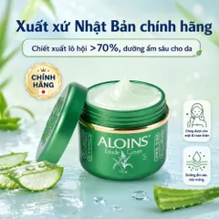 Kem lô hội Aloins Eaude Cream S 185g - cấp ẩm sâu làm mềm da mặt & toàn thân Nhật Bản