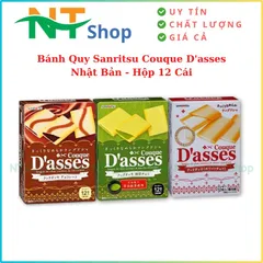 Bánh Quy Cao Cấp Sanritsu Couque D'asses White Chính Hãng Nhật Bản – Hương Vị Tinh Tế Hộp 12 Cái