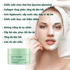 Mặt Nạ Nhau Thai Dưỡng Trắng BB LABORATORIES Moist Cream Mask Pro – Cấp Ẩm, Làm Sáng Da, Phục Hồi Da