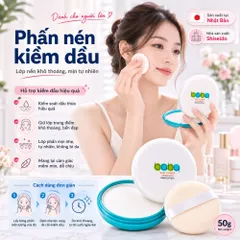 Phấn Nén Shiseido Baby Pressed Powder 50g Nội Địa Nhật -  Phấn Rôm Cho Bé - Phấn Kiềm Dầu Cho Mẹ