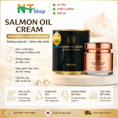 Cre8skin salmon oil cream 80g - kem dưỡng cá hồi dưỡng ẩm sâu làm sáng giảm nếp nhăn Hàn Quốc