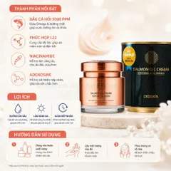 Cre8skin salmon oil cream 80g - kem dưỡng cá hồi dưỡng ẩm sâu làm sáng giảm nếp nhăn Hàn Quốc