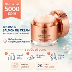 Cre8skin salmon oil cream 80g - kem dưỡng cá hồi dưỡng ẩm sâu làm sáng giảm nếp nhăn Hàn Quốc