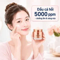 Cre8skin salmon oil cream 80g - kem dưỡng cá hồi dưỡng ẩm sâu làm sáng giảm nếp nhăn Hàn Quốc