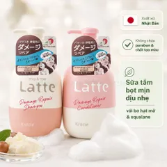 Dầu Gội - Xả Kracie Ma & Me Latte chai 490ml