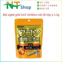 Tinh Bột Nghệ Orihiro Nhật Bản - Giúp cơ thể tỉnh táo, khỏe khoắn vào sáng hôm sau