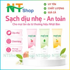 Sữa rửa mặt Kracie NAIVE FACE WASH Nhật Bản Làm Sạch Bụi Bẩn, Bã Nhờn Từ Thiên Nhiên