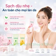 Sữa rửa mặt Kracie NAIVE FACE WASH Nhật Bản Làm Sạch Bụi Bẩn, Bã Nhờn Từ Thiên Nhiên