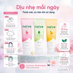 Sữa rửa mặt Kracie NAIVE FACE WASH Nhật Bản Làm Sạch Bụi Bẩn, Bã Nhờn Từ Thiên Nhiên
