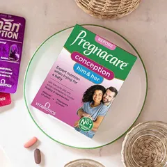 [Mẫu Mới] Viên uống Tăng Khả Năng Thụ Thai Vitabiotics Pregnacare Him & Her Conception 60 viên - Đẩy Nhanh Quá Trình Mang Thai Tự Nhiên - S/P Chuẩn UK