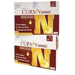 CURMIN NANO BÌNH VỊ GEL ( Giảm Ợ Chua, Đau Rát Thượng Vị, Trào Ngược Dạ Dày)hộp 30 gói