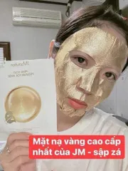 Mặt Nạ Vàng 24K JM Solution Prime Gold Intensive Mask - Hộp 10 Miếng Cung Cấp Dưỡng Chất, Giúp Da Săn Chắc và Rạng Rỡ