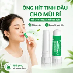 Ống Hít Tinh Dầu Puressentiel Resp OK 1ml, 19 Tinh Dầu, Menthol & Camphor, Từ 7 Tuổi, Made in France