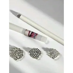 sỉ 3 combo 20 viên đá đính- loại chân bằng- size 2li, 2,5li, 2,7li - kèm dụng cụ tự đính tại nhà- đá đính trang trí