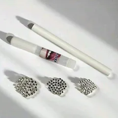 sỉ 3 combo 20 viên đá đính- loại chân bằng- size 2li, 2,5li, 2,7li - kèm dụng cụ tự đính tại nhà- đá đính trang trí