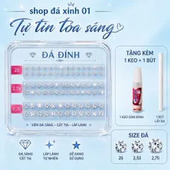 Combo 30 Viên Đá Đính Răng tặng kèm 2 keo dán và 1 bút