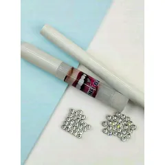 Combo 12 Viên Đá Đính-Loại Chân Bằng- size 2li. 2li5, 2li7  tặng kèm dụng cụ tự đính tại nhà- đá đính trang trí