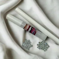 combo 10 viên đá đính - loại chân bằng, size 2li, 2,5li, 2,7li tặng kèm dụng cụ tự đính đơn giản - đá đính trang trí
