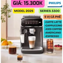 MÁY PHA CÀ PHÊ TỰ ĐỘNG PHILIPS EP3341 SERIES 3300