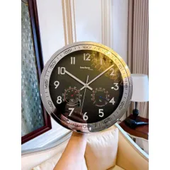 Đồng hồ treo tường Technoline viền kim loại 30cm (Hàng Đức)