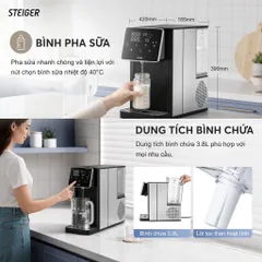 BÌNH THUỶ ĐIỆN NÓNG LẠNH STEIGER STG850-HC CHỈNH NHIỆT 3-100℃