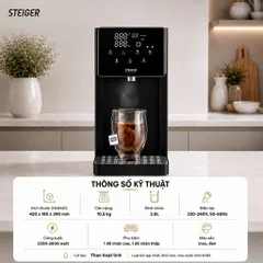 BÌNH THUỶ ĐIỆN NÓNG LẠNH STEIGER STG850-HC CHỈNH NHIỆT 3-100℃