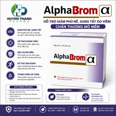ALPHA BROM  α GIẢM SƯNG PHÙ NỀ - HỘP 200 VIÊN