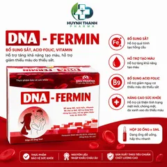DNA_FERMIN Hỗ Trợ Bổ Sung Sắt Cho Mẹ và Bé Nhỏ- Hộp 20 Ống