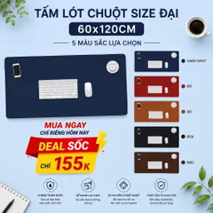 Tấm Lót Chuột Mellow Carry Size To 60x120cm , Chất Liệu Da Pu Cao Cấp Nhiều Màu Sắc