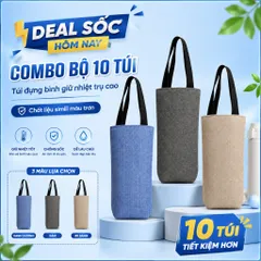 [ Giá Sỉ ] Combo 10 Túi Mellow Carry Đựng Bình Giữ Nhiệt 800ml , 897ml , 900ml Chất Liệu Simili Màu