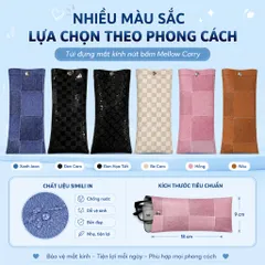 Túi Đựng Mắt Kinh Mellow Carry Chất Liệu Da Pu Đựng Bảo Vệ Mắt Kính Chống Nước