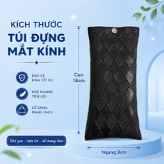 Túi Đựng Mắt Kinh Mellow Carry Chất Liệu Da Pu Đựng Bảo Vệ Mắt Kính Chống Nước