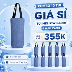 [ Giá Sỉ ] Combo 10 Túi Mellow Carry Đựng Bình Giữ Nhiệt 800ml , 897ml , 900ml Chất Liệu Simili Màu