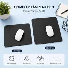 Combo 2 Tấm Lót Chuột Mellow Carry Kích Thước 27x21 Và 30x30cm , Lót Chuột Chuyên Games