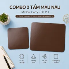Combo 2 Tấm Lót Chuột Mellow Carry Kích Thước 27x21 Và 30x30cm , Lót Chuột Chuyên Games